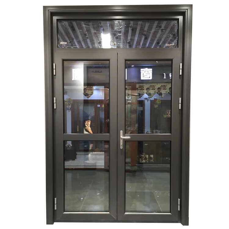 Heavy duty aluminium profile 12mm toughened glass door design