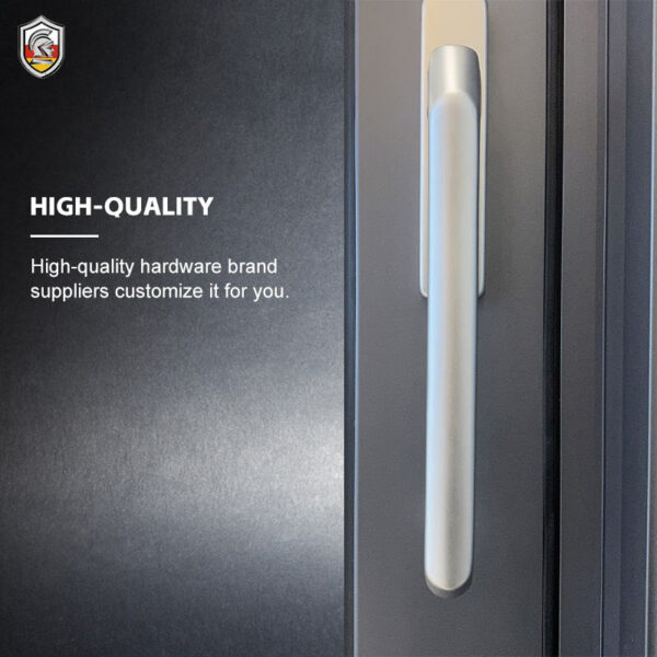 5 - Soundproof Durable Sliding Aluminium alloy Window Door Low temper Glass Metal Window Door custom size