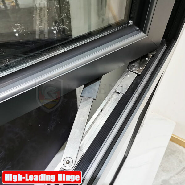 3 - Excellent Soundproof 90# American standard Gray aluminum casement window