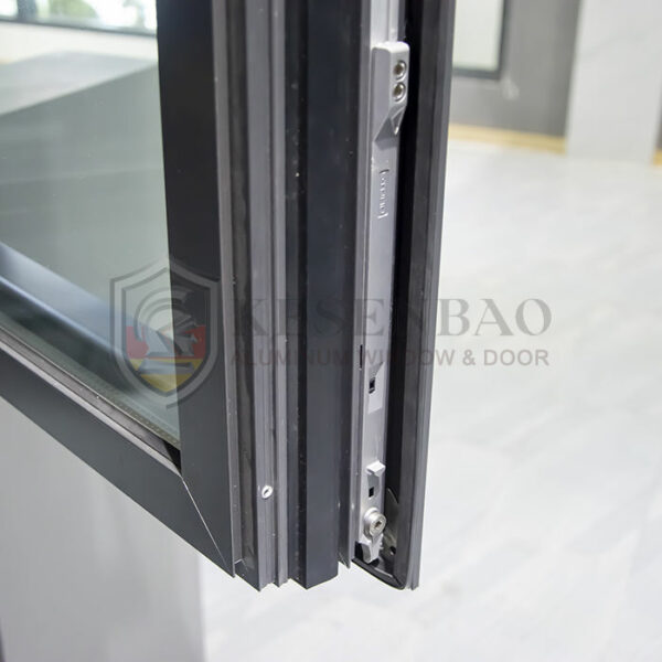 4 - 12 Color Option Aluminum Tilt And Turn Windows High Quality Inward Opened Soundproof Double Glazed Casement Window