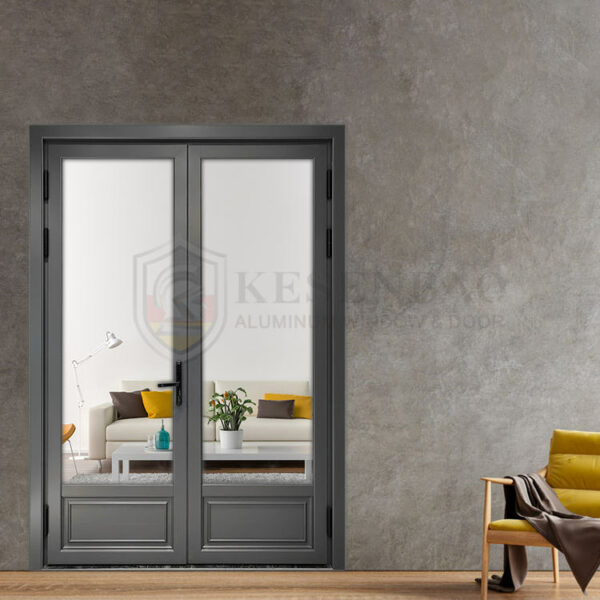 6 - Villa Interior Aluminium Double Panel French Door Design For Garden Veranda Entrance Door