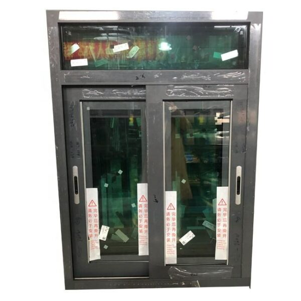 5 - Double tempered clear glass aluminium alloy doors and windows