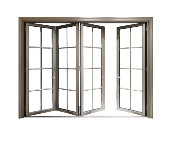 6 - Bi Fold Doors Exterior Aluminium System Folding Glass Doors Balcony Garden Patio Aluminium