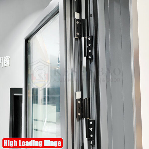 5 - Modern Home Aluminum Door And Frame Set Design Hot Selling Low Price Tempered Glass Double Swing Door For Kitchen