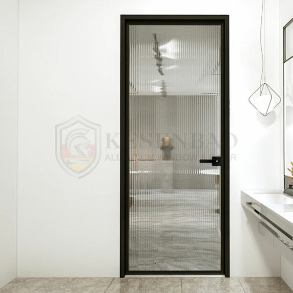 1 - Modern Hotel Luxury Robust Waterproof Design Tempered Frosted Half Glass Bathroom Door