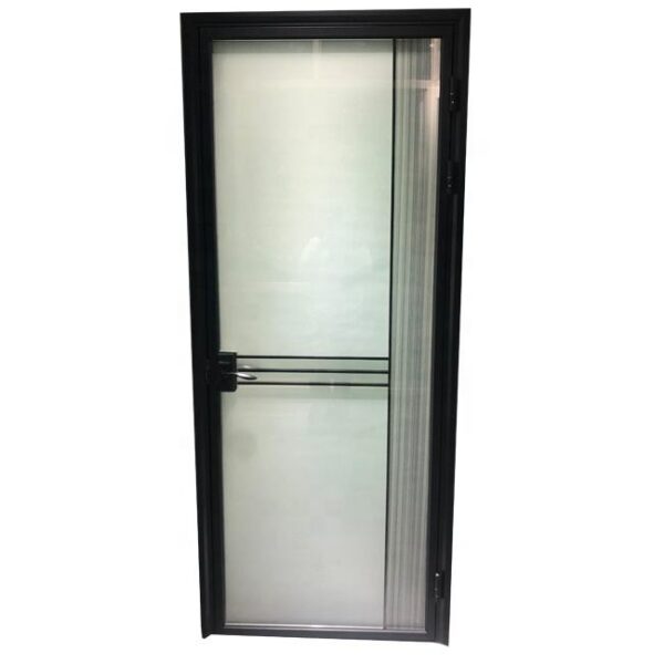 0| - Slim frame aluminium profile frosted washroom door