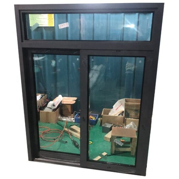 4 - Double tempered clear glass aluminium alloy doors and windows