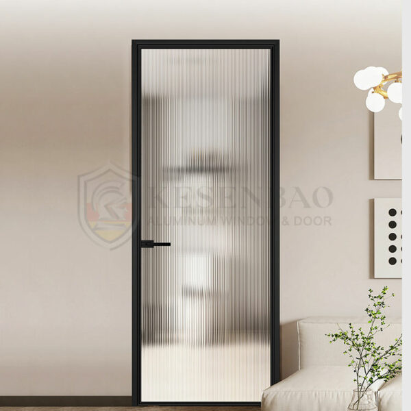 6 - Philippines Modern French Privacy Design Aluminum Frame Double Waterproof Doors For Bathrooms