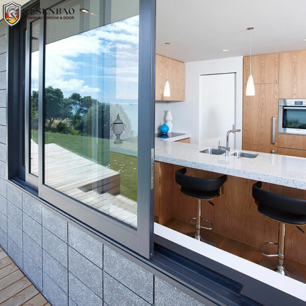 2 - 50% Noise Reduction Design Minimalist Residential Soundproof Aluminum Sliding Glass Windows