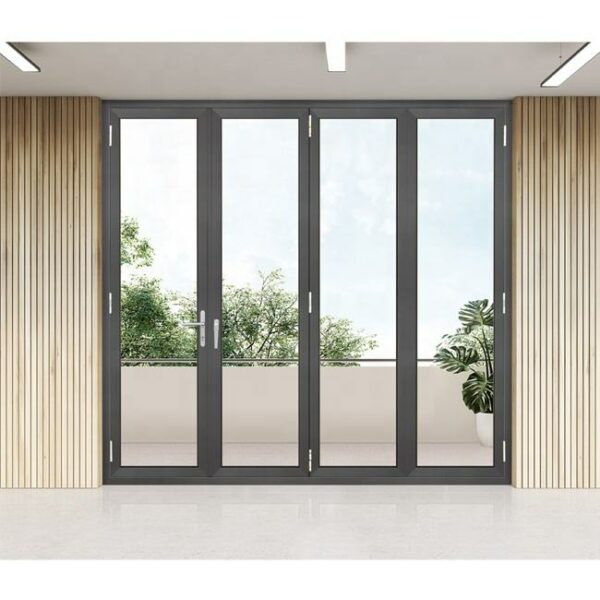 1 - Heat insulation thermal break profile low-e glass folding doors