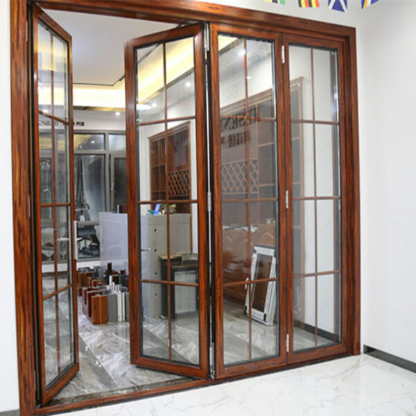5 - Aluminum Folding Door with High Quality double glass design
