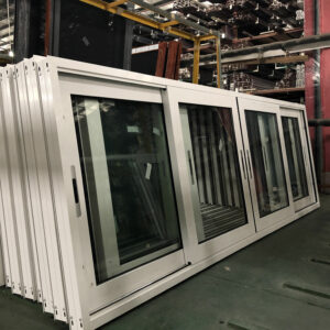 2 - Modern customized design balcony aluminum sliding window 2 tracks sliding glass window