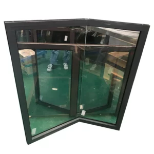 Modern design high quality big glass window designs for homes corner aluminum window